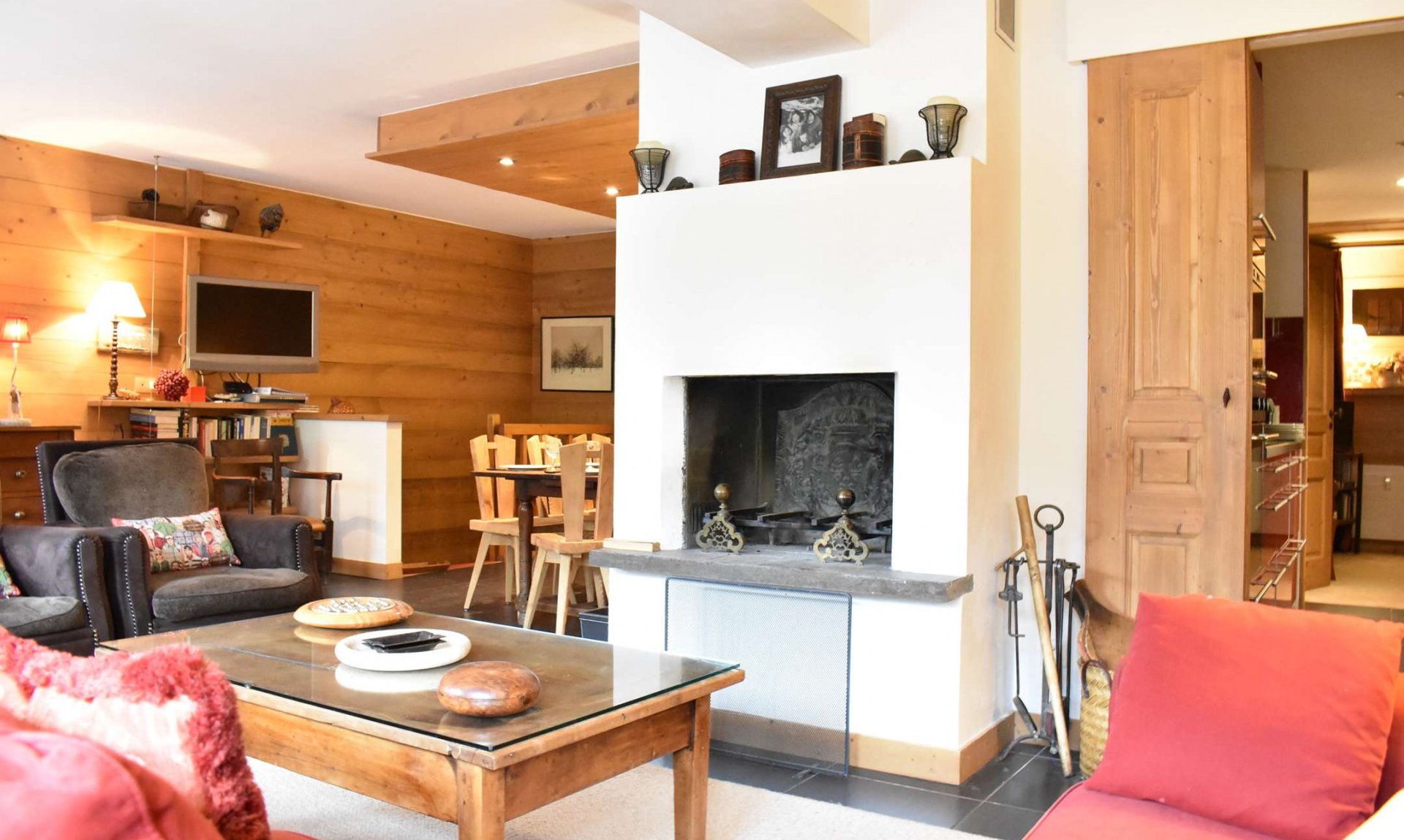 The comfortable living area in Apartment Le Coeur de Meribel Meribel Centre