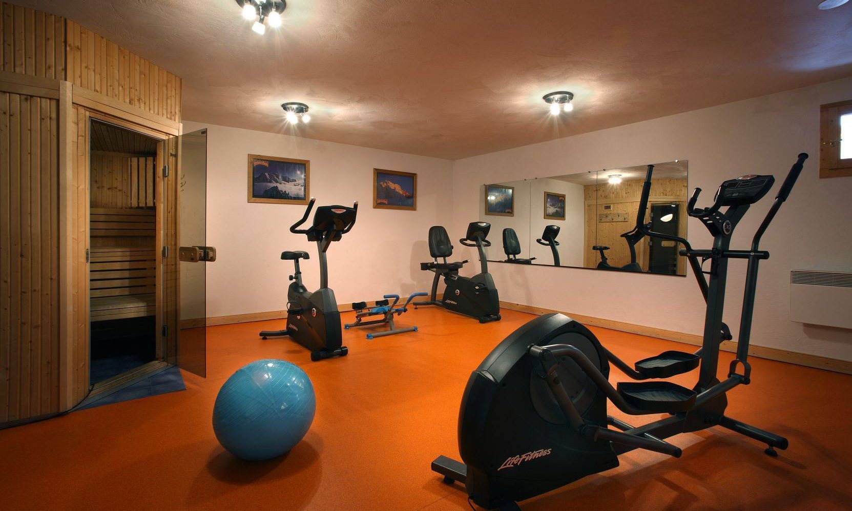 The Gym area in Chalet des Neiges Plein Sud Val Thorens