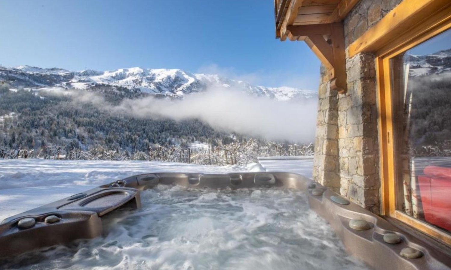 The Hot Tub at Chalet Mira Belum in Meribel