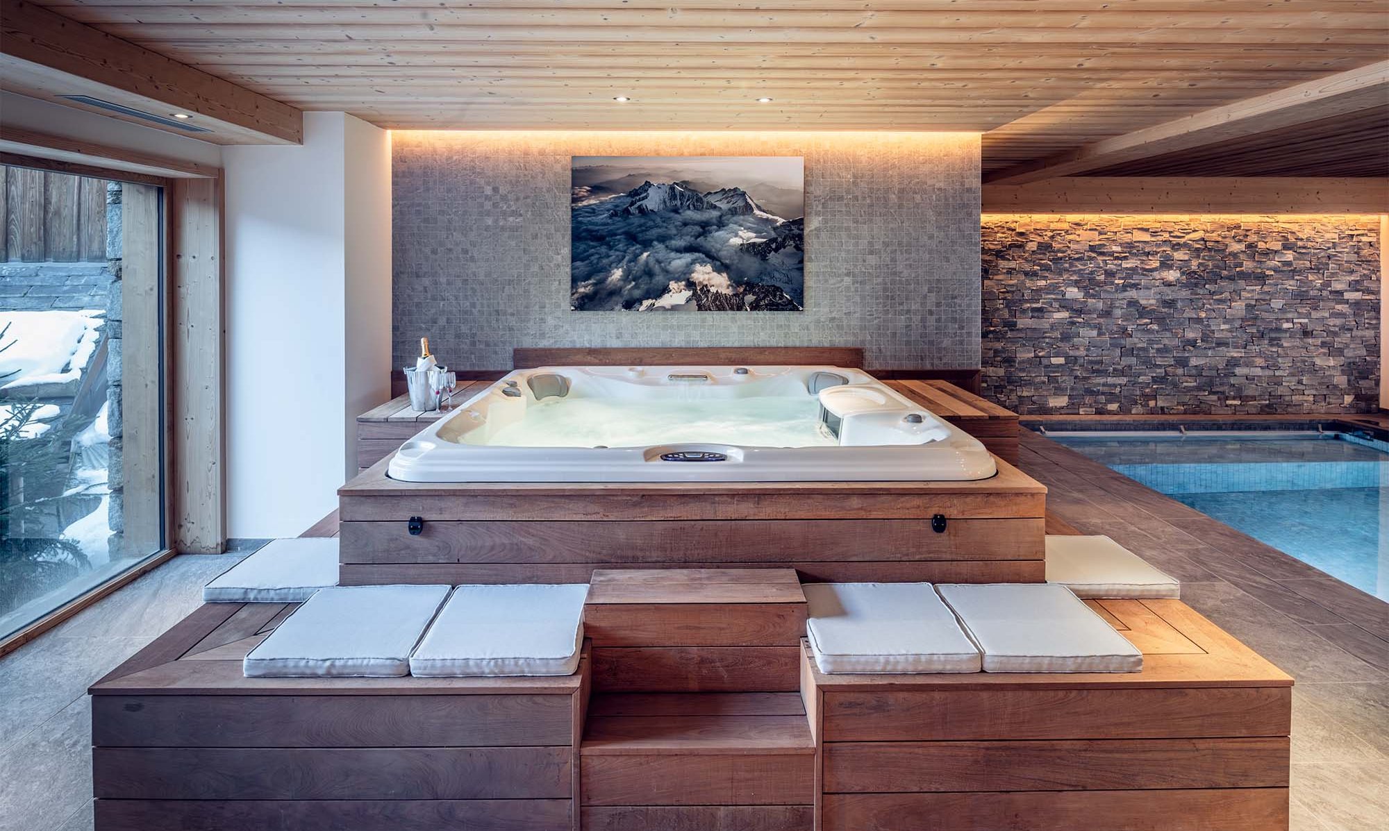 The Hot Tub at Chalet Harmony Meribel