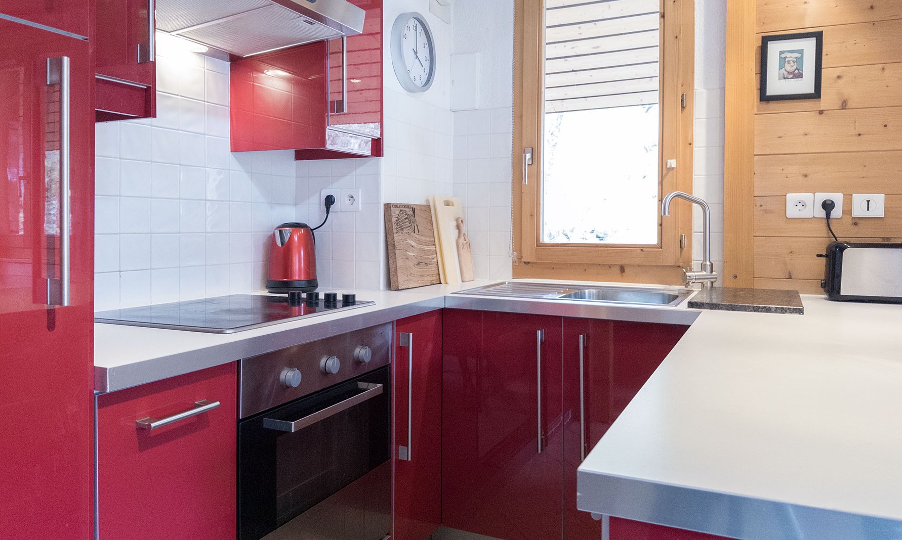 The Kitchen in Apartment Cybele in Meribel Centre
