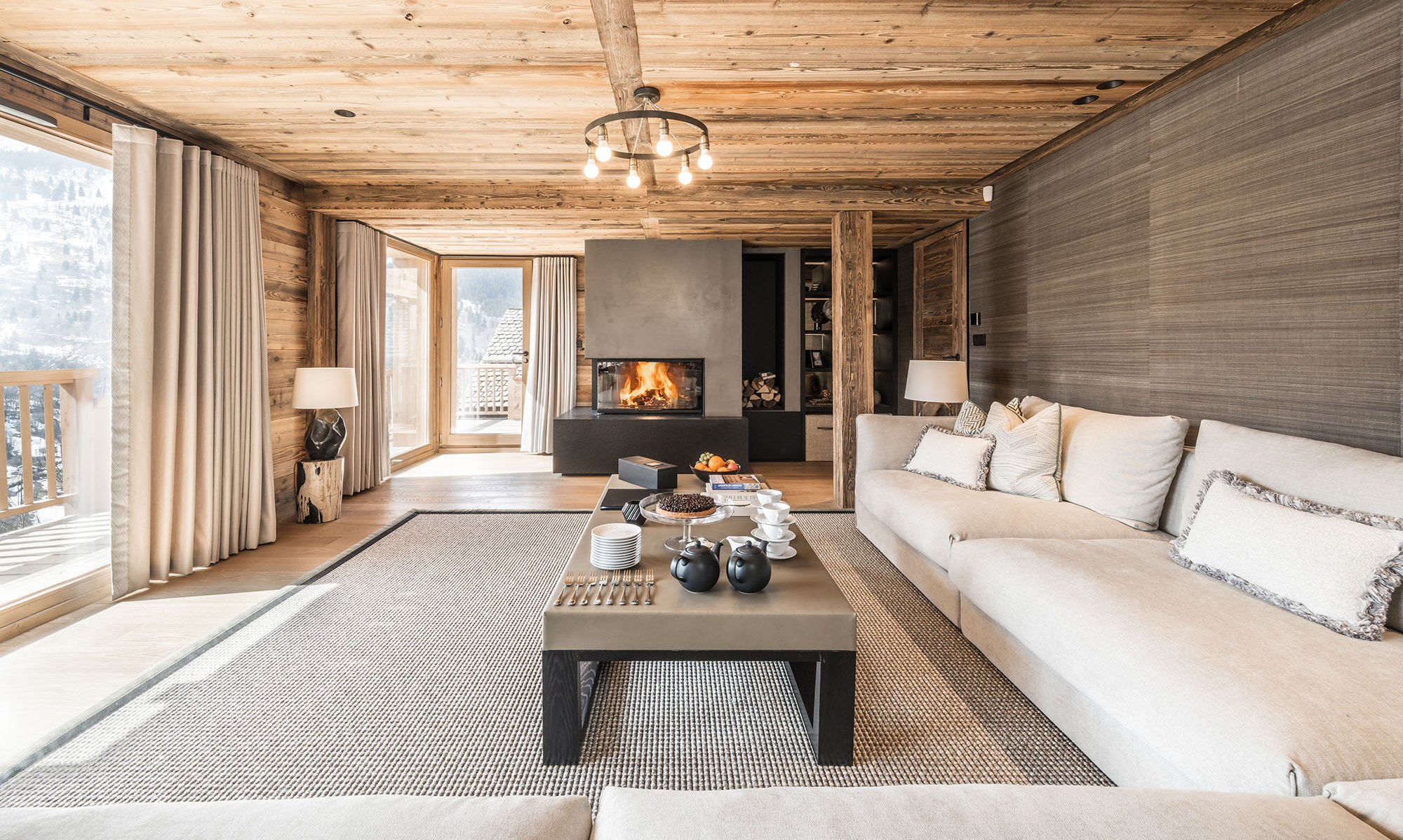 The spacious and comfortable Living room in Chalet Infusion, Meribel Village