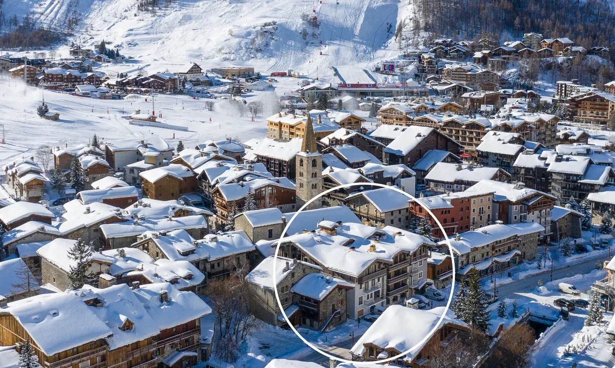 The Location of No.4 Aspen House in Val d'Isere