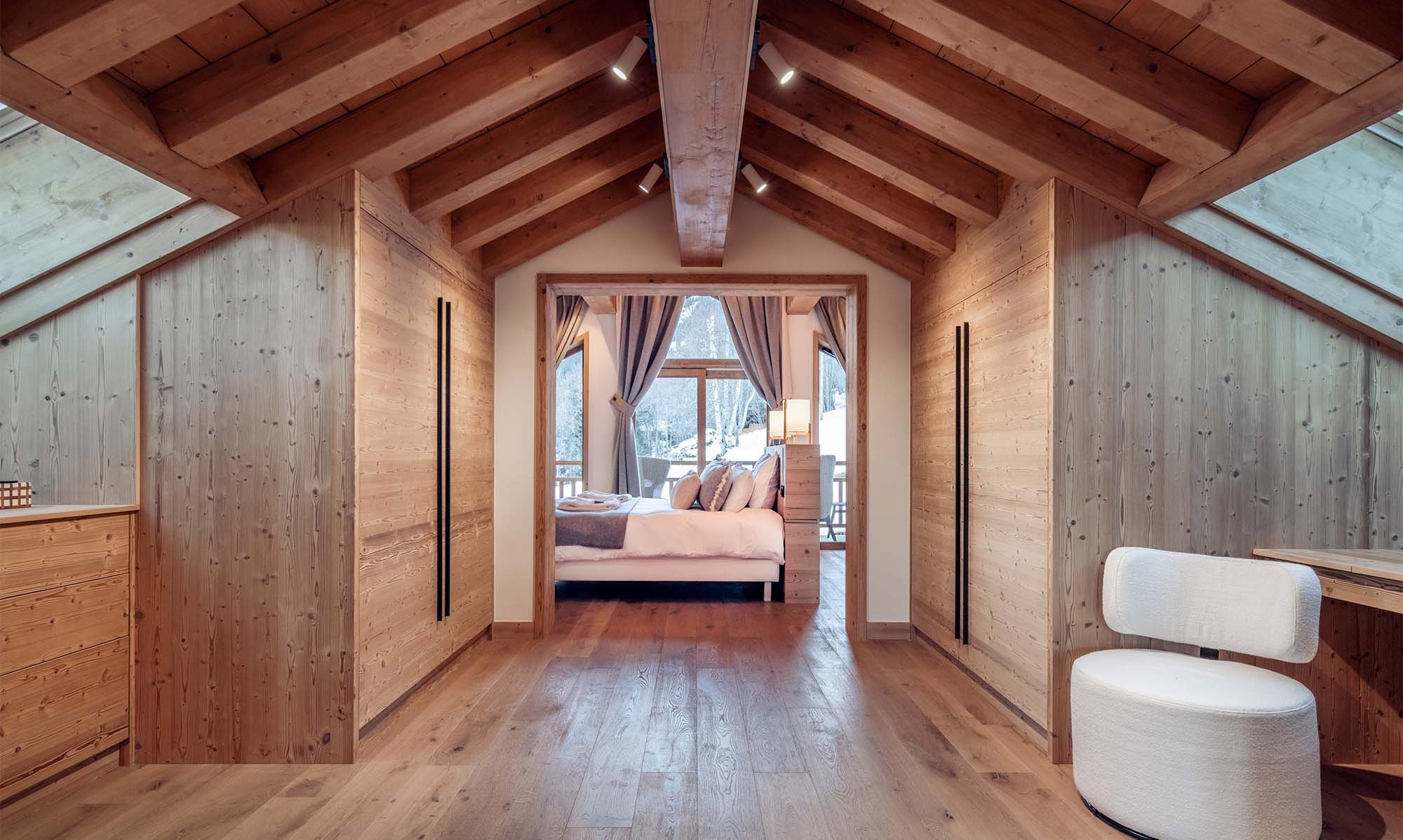 The Spacious Master Bedroom in Chalet Harmony Meribel