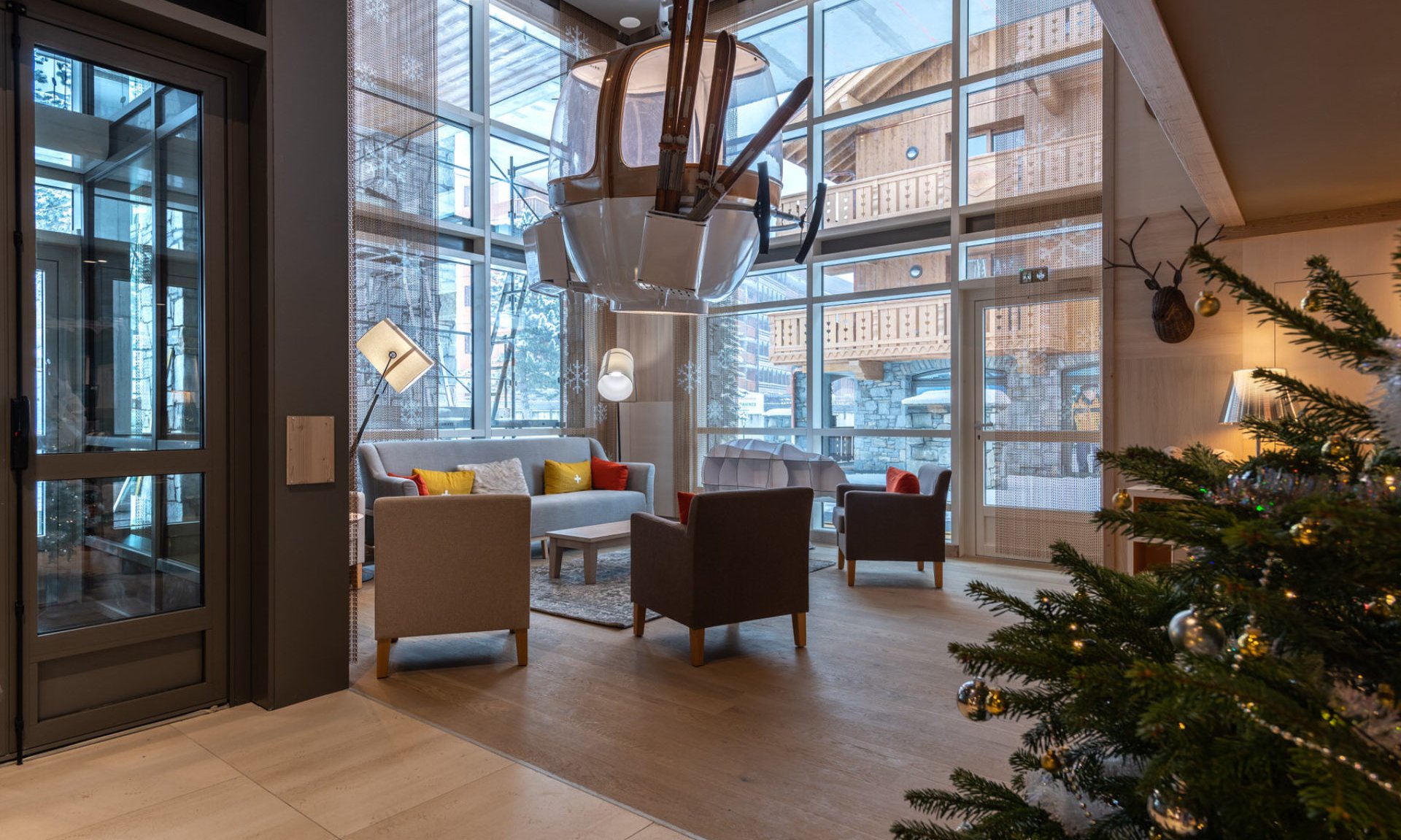 The Reception area in Residence L'Hevana Meribel