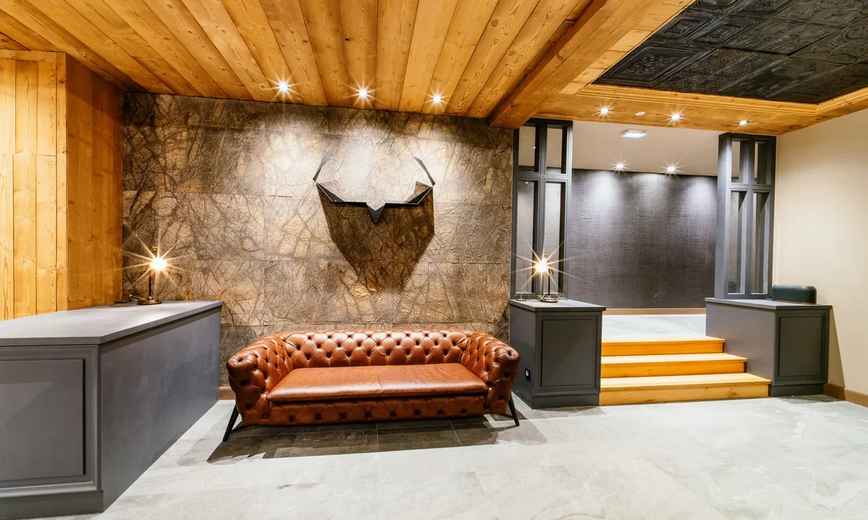The Reception area in Aspen House Val d'Isere