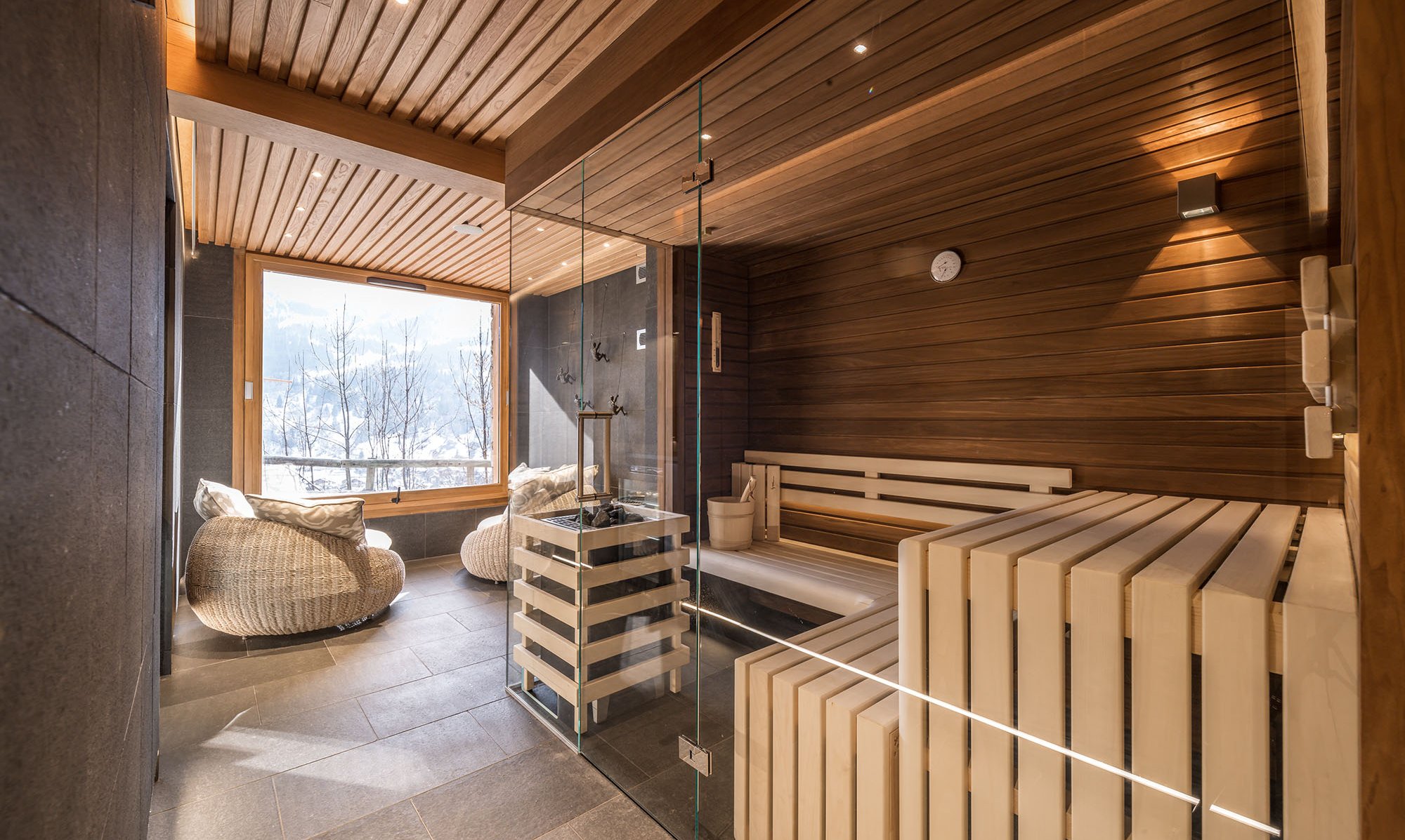 The Sauna at Chalet Infusion in Meribel Village