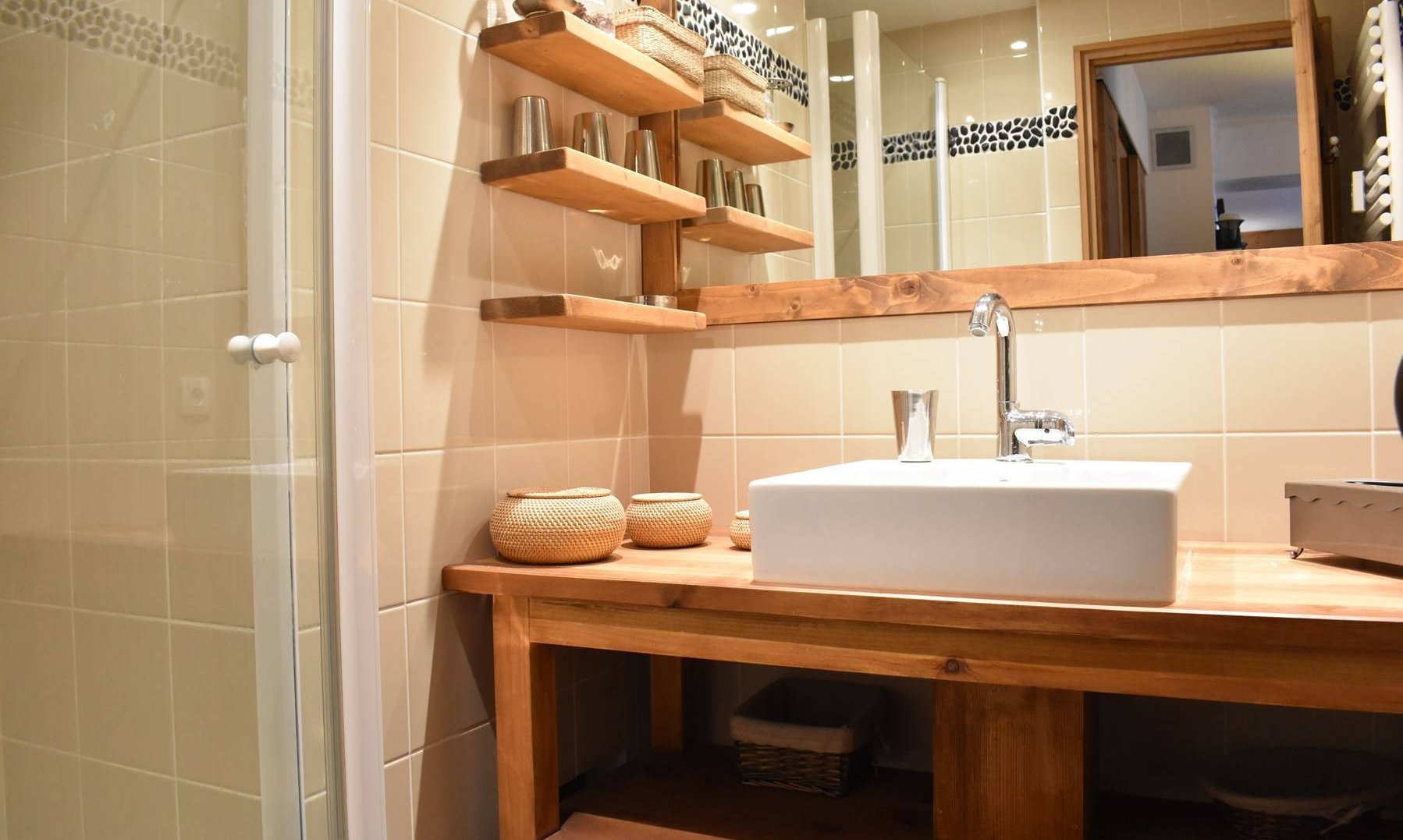 Shower room in Apartment Le Coeur de Meribel Meribel Centre