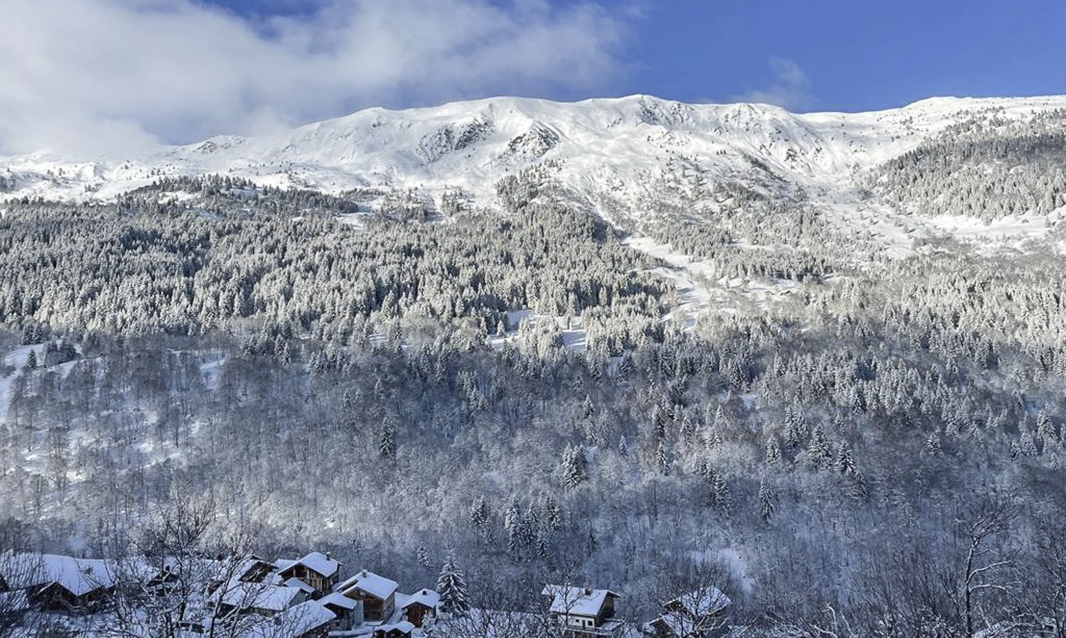 The view from Chalet La Chouettei n Meribel