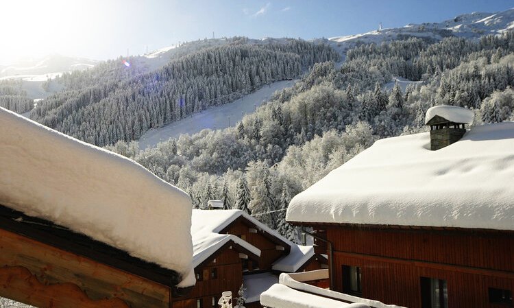 The view from Chalet Snowbel in Meribel