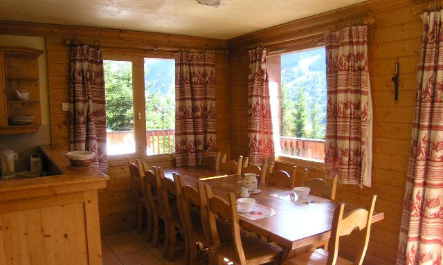 Dining area in Chalet Morel in Meribel