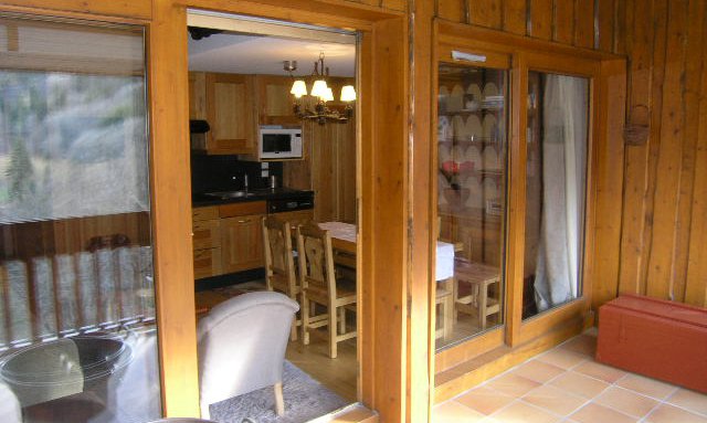 The balcony of apartment Cristal in Meribel