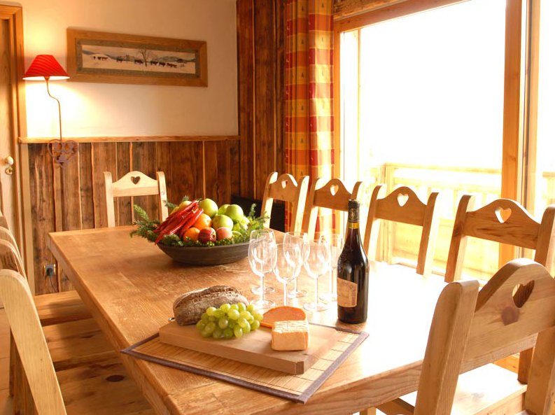 Chalet Dining Room in La Grange de Marie