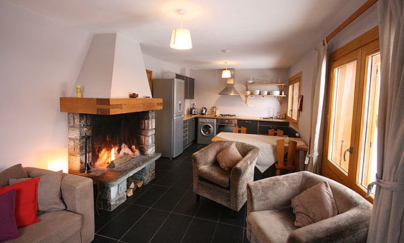 Open plan kitchen living dining room 