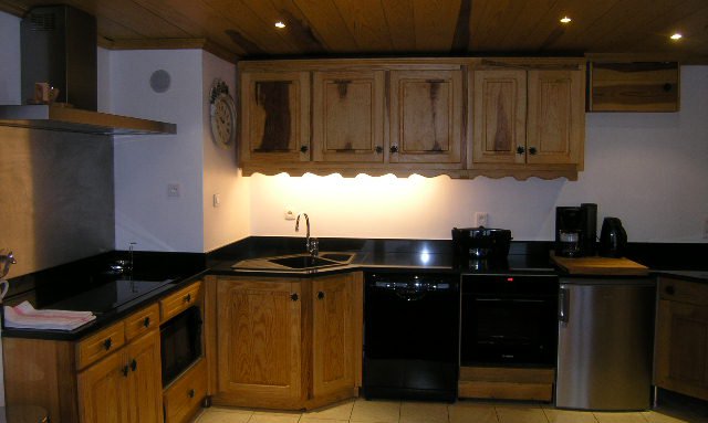 The well equipped modern kitchen in apartment Le Centre