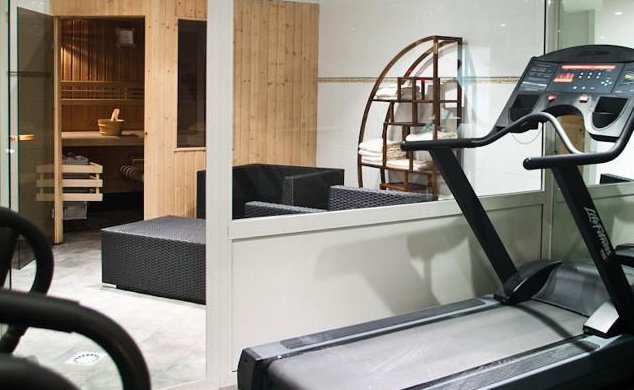 Gym at  Hotel Le Chaudanne