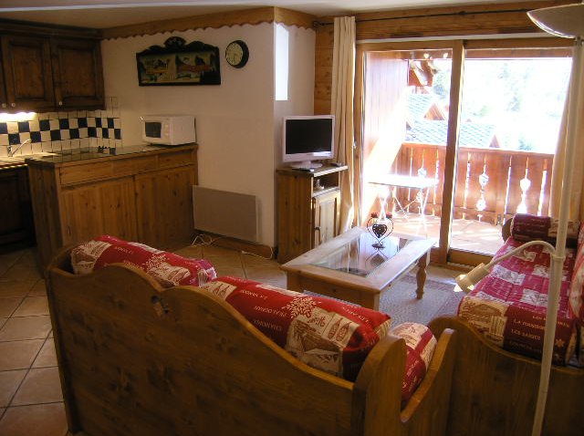 Living room in Apartment Fermes de Meribel 413 Meribel Village