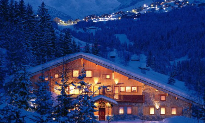 Chalet Les Brames at Night