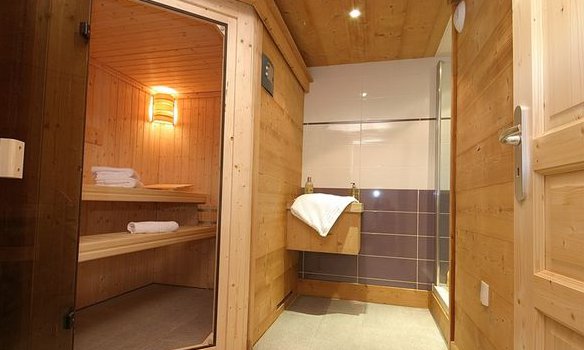 Sauna in Chalet Petit Silene