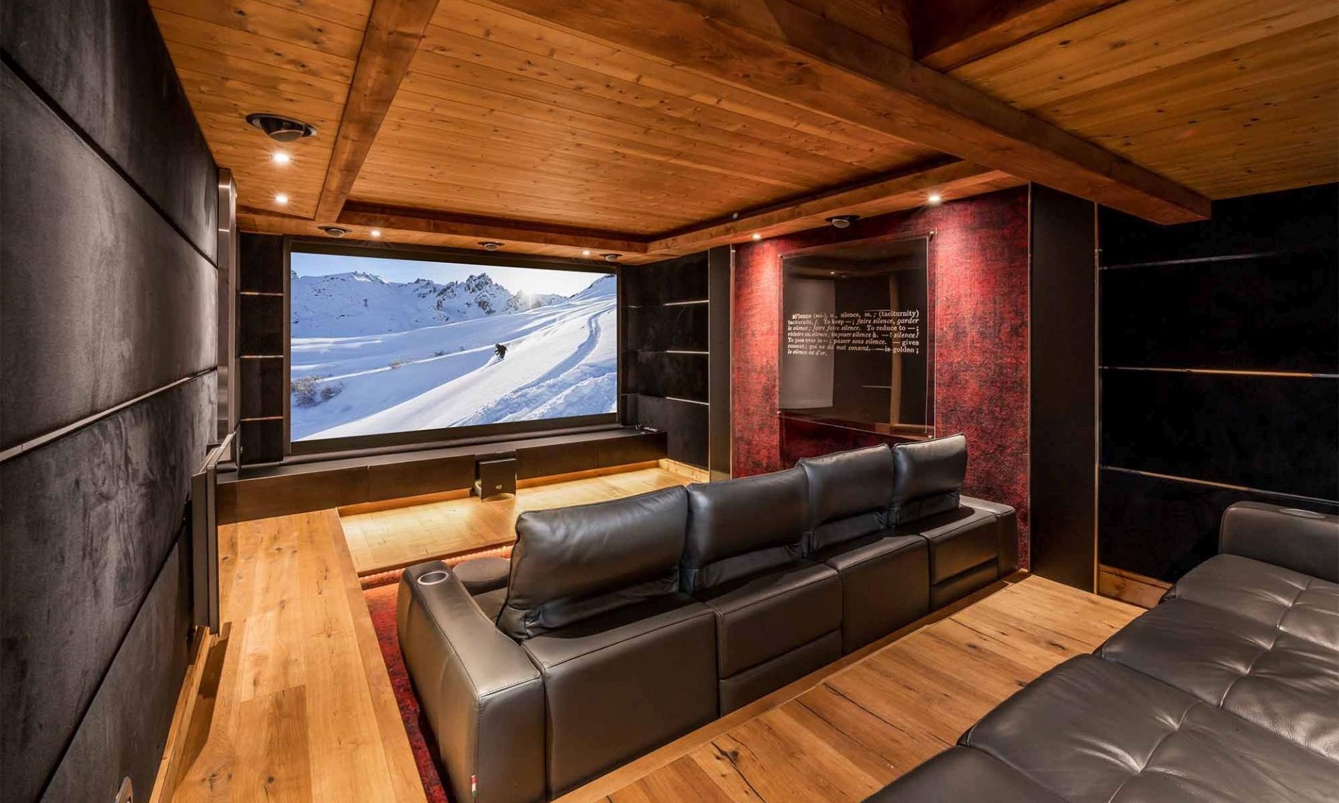 The Cinema Room in Chalet Mariefleur Meribel