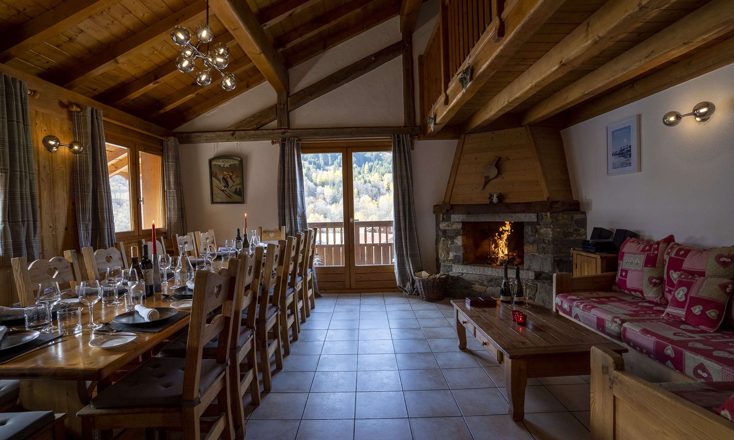 Dining area, Chalet Everest, Meribel