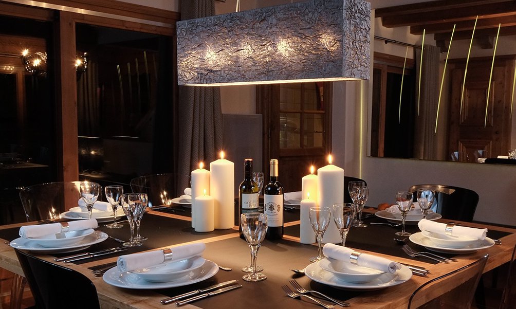 Luxury Dining in Chalet Mariefleur