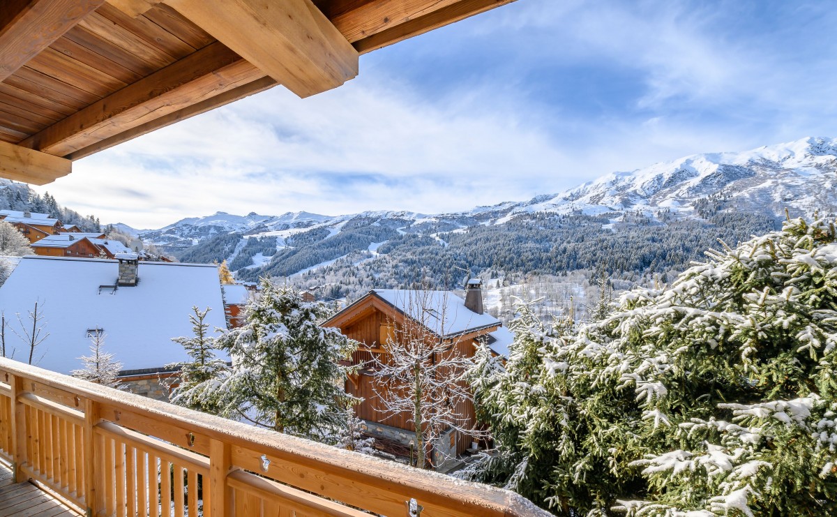 The beautiful views from Chalet Phoebe in Meribel