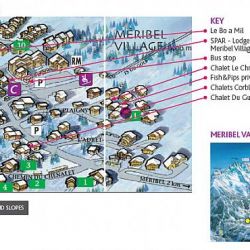 Chalet Le Christophe location map Meribel Village