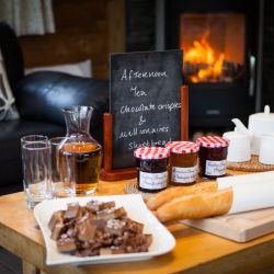 Afternoon tea at Chalet Covie in Meribel Les Allues