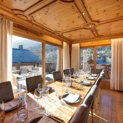 The Dining area in Chalet L'Ancolie Meribel