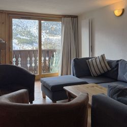 The Living area in Apartment Jardin in Meribel Morel
