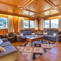 The Living area in Chalet L'Ancolie Meribel