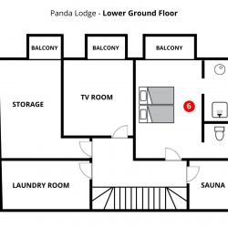 Chalet Panda Lodge Lower Ground Floor Meribel