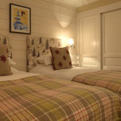 Chalet pasarale Twin Bedroom 