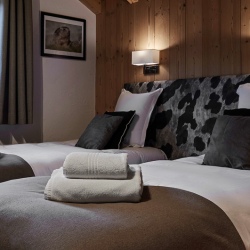 Twin bedroom in Chalet Chamois Meribel