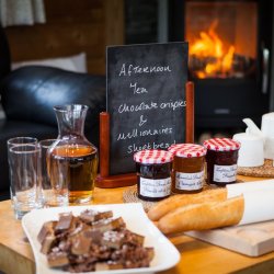 Afternoon tea at Chalet Covie in Meribel Les Allues