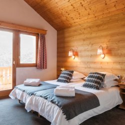 A Bedroom in Chalet Coivie in Meribel Les Allues