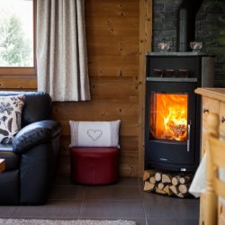 The living room Stove in Chalet Covie Meribel Les Allues