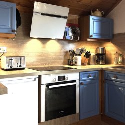 The Kitchen area in Apartment Jardin in Meribel Morel