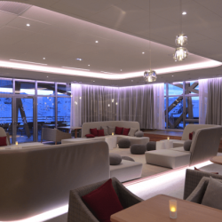 The Lounge area at Club Med Sensations in Val Thorens