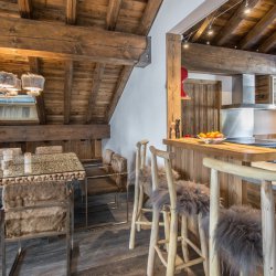 Luxurious interiors at Chalet Cerf Rouge