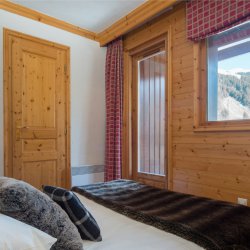 Bedroom with mountain view