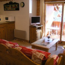 Living room in Apartment Fermes de Meribel 413 Meribel Village