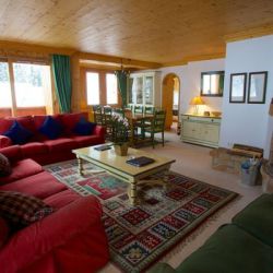 Chalet Quatre Meules Lounge with Fire