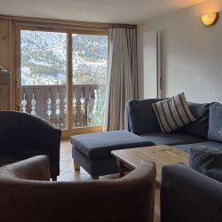 The Living area in Apartment Jardin in Meribel Morel