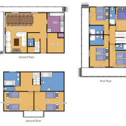 Chalet Blanchot Floorplan, Meribel