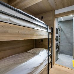 The bunk bedroom in Apartment Le Glaciers 12 Meribel