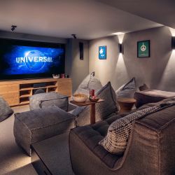 The Cinema Room in Chalet Harmony Meribel