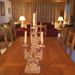 Lovely dining and living area in apartment Grand Duc Meribel