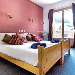 Chalet Hotel Grangettes Bedroom